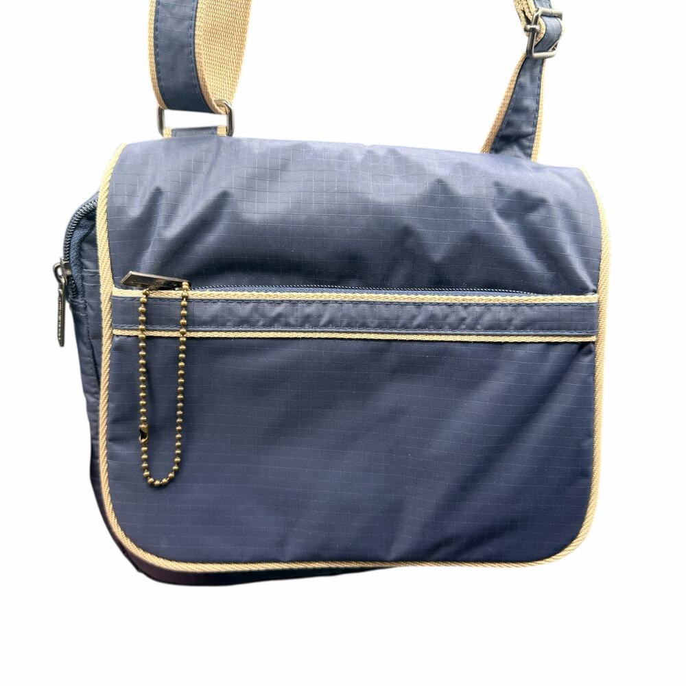 Eddie Bauer Blue Nylon Crossbody Shoulder Bag Travel Everyday Lightweight